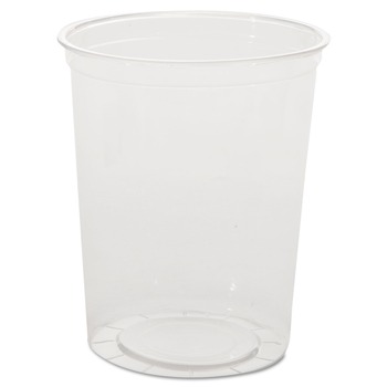 WNA WNA APCTR32 32 oz. Plastic Deli Containers - Clear (50/Pack, 10 Packs/Carton)
