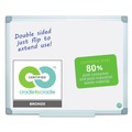White Boards | MasterVision MA0300790 Earth Silver 36 in. x 24 in. Easy Clean Dry Erase Boards - White Surface/Satin Aluminum Frame image number 3