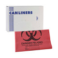 Storage Accessories | Boardwalk A8046PRK 40 in. x 46 in. 45 gal. 1.3 mil Linear Low Density Health Care Trash Can Liners - Red (100/Carton) image number 6