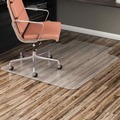 Office Chair Mats | Alera CM2E232ALEPL 45 x 53 All Day Use Non-Studded Chair Mat for Hard Floors - Clear image number 6