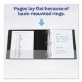 Back to School Sale | Avery 17031 3 Slant Rings 2 in. Capacity 11 in. x 8.5 in. Durable View Binder with DuraHinge - Black image number 6