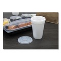 Just Launched | Dart 16SL Plastic Straw-Slot Lid Fits 12 oz. to 24 oz. Hot/Cold Foam Cups - Translucent (1000/Carton) image number 7