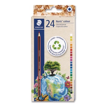 Staedtler 185 ND24A602 Colored Pencils, Assorted Lead and Barrel,Colors, 24/Pack