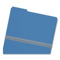 File Folders | Smead 22541 1/3-Cut Tabs Assorted Legal Size 1 in. Expansion Recycled Heavy Pressboard Folders - Dark Blue (25/Box) image number 1