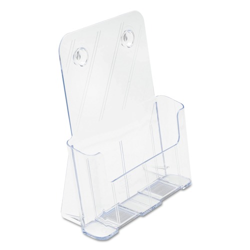Desk Shelves | Deflecto 77001 9.25w x 3.75d x 10.75h Magazine DocuHolder for Countertop/Wall-Mount - Clear image number 0