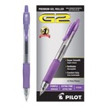 Pens | Pilot 31006 G2 Premium Extra-Fine 0.5 millimeter Retractable Gel Pen - Purple Ink/Smoke/Purple Barrel (1-Dozen) image number 0