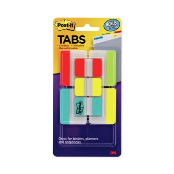 Post-it Tabs 686-VAD2 Plain Solid Color Tabs Value Pack - Assorted Colors and Sizes (114/Pack)