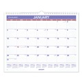 Bulletin Boards | AT-A-GLANCE PM828 12-Month (Jan to Dec): 2026 15 in. x 12 in. Monthly Wall Calendar - White/Red/Blue Sheets image number 0