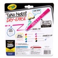Washable Markers | Crayola 58-6545 Take Note Broad Chisel Tip Dry-Erase Markers - Assorted (12/Set) image number 4
