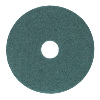Boardwalk BWK4013GRE 13 in. Diameter Heavy-Duty Scrubbing Floor Pads - Green (5/Carton)