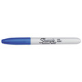 Permanent Markers | Sharpie 30003 Fine Bullet Tip Permanent Marker - Blue (1-Dozen) image number 2