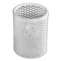 Desktop Organizers | Artistic ART20005WH Urban Collection 3.5 in. Diameter x 4.5 in. H Punched Metal Pencil Cup - White image number 0