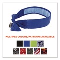 Safety & First Aid | Ergodyne 12567 Chill-Its 6700CT One Size Fits Most Cooling Bandana PVA Tie Headband - Solid Blue image number 4