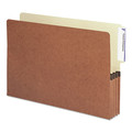 File Folders | Smead 74624 3.5 in. Expansion Legal Size Drop-Front End Tab File Pockets - Redrope (10/Box) image number 1