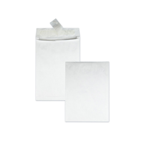 Pens | Survivor QUAR4500 10 in. x 13 in. No. 13-1/2 Lightweight 14 lbs. Tyvek Open End Expansion Mailers - White (100/Carton) image number 0