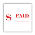 Stamps & Stamp Supplies | ACCUSTAMP2 035578 1.63 in. x 0.5 in. PAID Pre-Inked Shutter Stamp - Red image number 2
