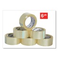 Tapes | Universal UNV93000 3 in. Core 1.88 in. x 54.6 yds. Heavy-Duty Box Sealing Tape - Clear (6/Pack) image number 2