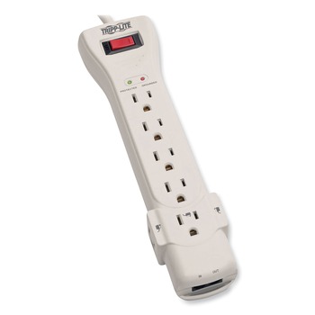 Tripp Lite SUPER7TEL15 Protect It! 2520 J 7-Outlet Surge Protector with 15 ft. Cord - Light Gray