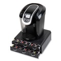 Breakroom Supplies | Mind Reader TRY6PC-BLK 14 in. x 12.25 in. x 4.75 in. 2-Tier 6-Drawer Single Serve Coffee Pod Drawer - Black image number 4