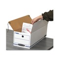 Mailing Boxes & Tubes | Bankers Box 00018 Liberty 9 in. x 24.25 in. x 7.5 in. Check and Form Boxes - White/Blue (12/Carton) image number 5