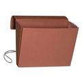 File Folders | Smead 71189 5.25 in. Expansion Legal Size 1 Section Elastic Cord Closure Extra-Wide Expanding Wallets - Redrope image number 1