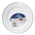 Bowls and Plates | WNA RSM101210WS 10.25 in. Diameter Masterpiece Plastic Plates - White/Silver (120/Carton) image number 0