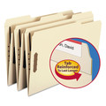 File Folders | Smead 19537 0.75 in. Expansion 1/3-Cut Top Tab Fastener Folders, 2 Fasteners - Legal Size/Manila Exterior (50/Box) image number 2