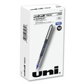 Pens | uni-ball 60108 VISION 0.5 mm Stick Roller Ball Pen - Blue Ink/Gray/Blue/Clear Barrel/Extra-Fine (1-Dozen) image number 0