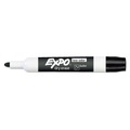 Washable Markers | EXPO 82001A Low-Odor Bullet Tip Dry-Erase Marker - Medium/Black (1-Dozen) image number 2