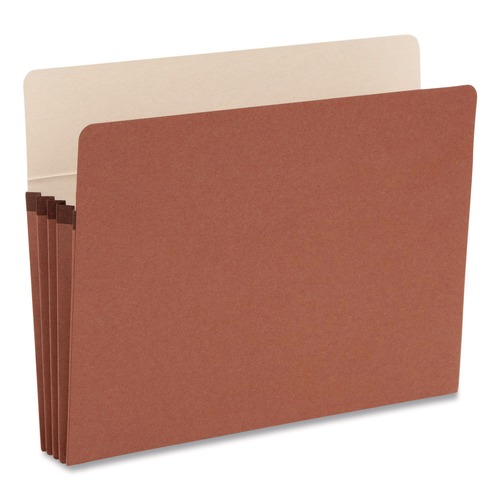 File Folders | Smead 73230 3.5 in. Expansion SuperTab Pockets - Letter Size/Redrope (25/Box) image number 0
