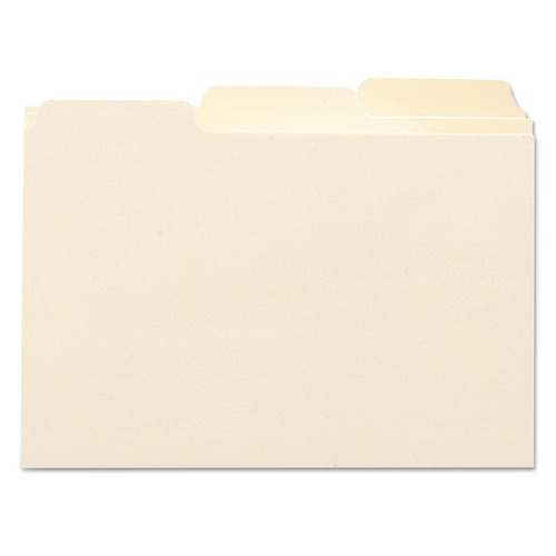 Just Launched | Smead 56030 4 in. x 6 in. 1/3-Cut Top Tab Card Guides - Manila (100/Box) image number 0