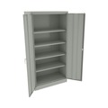 Office Filing Cabinets & Shelves | Alera CM7218LG 36 in. x 18 in. x 72 in. Heavy-Duty Welded Storage Cabinet with 4 Adjustable Shelves - Light Gray image number 2