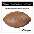 Breakroom Supplies | Champion Sports FFC Playground Size Coated Foam Sport Ball For Football - Brown image number 3