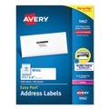 Labels | Avery 05962 1.33 in. x 4 in. Easy Peel Address Labels with Sure Feed Technology for Laser Printers - White (14/Sheet, 250 Sheets/Box) image number 0