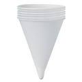 Cups and Lids | SOLO SCC4BRCT 4 oz Paper Cone Water Cups - White (1/Carton) image number 3
