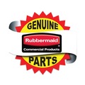 Cleaning Carts | Rubbermaid Commercial FG1011L20000 4 in. Wheel Swivel Mount Plate Non-Marking Plate Casters - Black/Gray/Silver image number 5