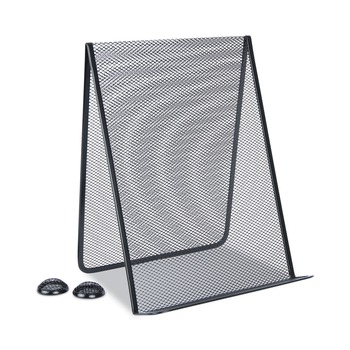 Universal UNV20027 9 in. x 8 in. x 11.63 in. Metal Mesh 35 Sheet Capacity Free Standing Document Holder - Black