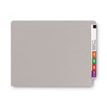 File Folders | Smead 25310 0.75 in. Expansion Shelf-Master Reinforced End Tab Colored Folders - Letter Size/Gray (100/Box) image number 2