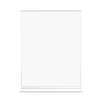 Deflecto 69201 Classic Image 8.5 in. x 11 in. Insert Double-Sided Sign Holder - Clear