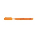 Highlighters | Universal UNV08853 Chisel Tip Fluorescent Orange Ink Orange Barrel Pocket Highlighters (1 Dozen) image number 2