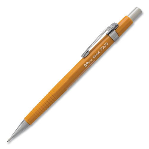 Pens | Pentel P209G 0.9 mm HB (#2) Sharp Mechanical Pencil -Black Lead, Yellow Barrel image number 0