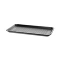 Food Trays, Containers, and Lids | Pactiv Corp. 51P910S 10.88 in. x 5.88 in. x 0.69 in. No. 10S Foam Supermarket Tray - Black (500/Carton) image number 1