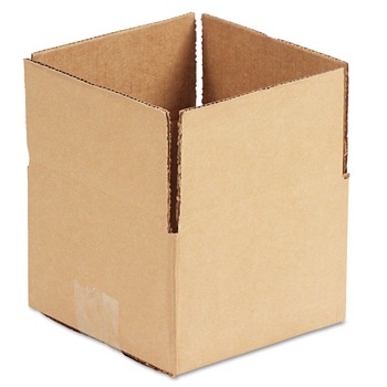 Universal UFS664 Regular Slotted Container (RSC) 6 in. x 6 in. x 4 in. Fixed-Depth Corrugated Shipping Boxes - Brown Kraft (25/Bundle)