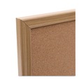 Mailroom Equipment | Universal 43602-UNV 24 in. x 18 in. Cork Board with Oak Style Frame - Tan Surface image number 5