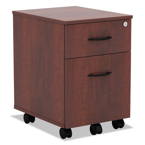 Office Carts & Stands | Alera ALEVABFMC Valencia Series Mobile B/f Pedestal, 15 7/8 X 19 1/8 X 22 7/8, Med. Cherry image number 0