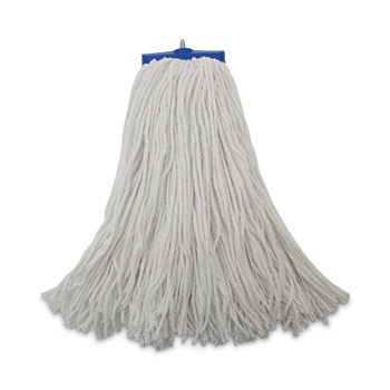 MOPS | Boardwalk BWK720R 20 oz. Economical Lie-Flat Rayon Fiber Mop Head - White (12/Carton)