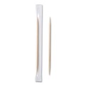 Cutlery | AmerCareRoyal RIW15 2.5 in. Cello-Wrapped Round Wood Toothpicks - Natural (15000/Carton) image number 1