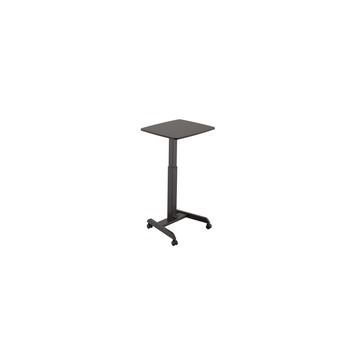 OFFICE DESKS AND WORKSTATIONS | Kantek STS300B 23.5 in. x 20.5 in. x 29.75 in. to 44.25 in. Mobile Sit-to-Stand Desk - Black
