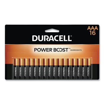 Duracell MN2400B16Z Power Boost CopperTop Alkaline AAA Batteries (16/Pack)