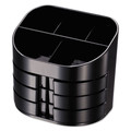 Office Filing Cabinets & Shelves | Officemate 22822 6.5 x 4.75 x 5.75 Double Supply 11-Compartment 6-Drawer Organizer - Black image number 3